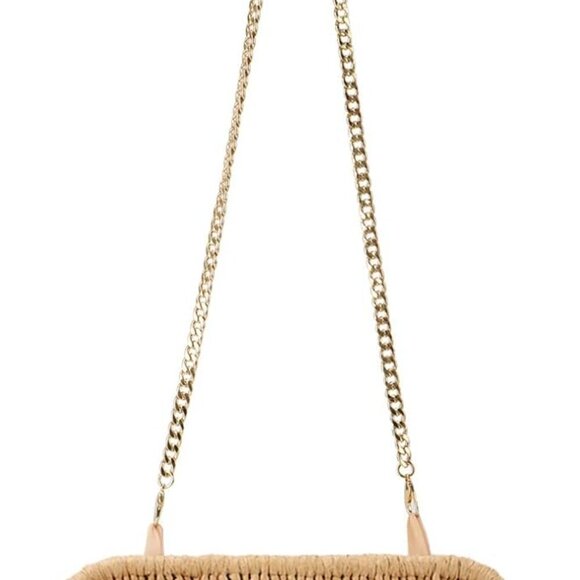 Straw Clutch Purse for Women Cloud Dumpling Pouch Straw Crossbody Shoulder Handb - Picture 5 of 6